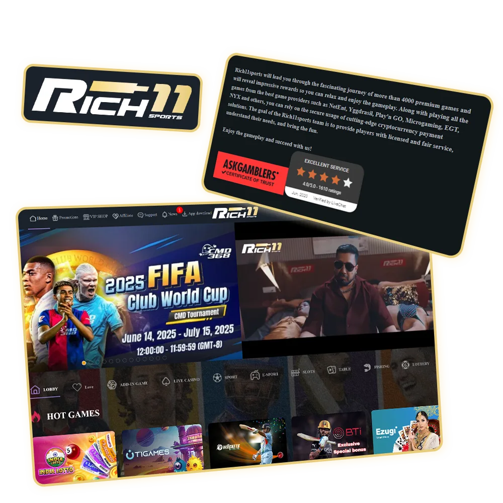 Discover Rich11 to learn about all the incredible offers and bonuses.