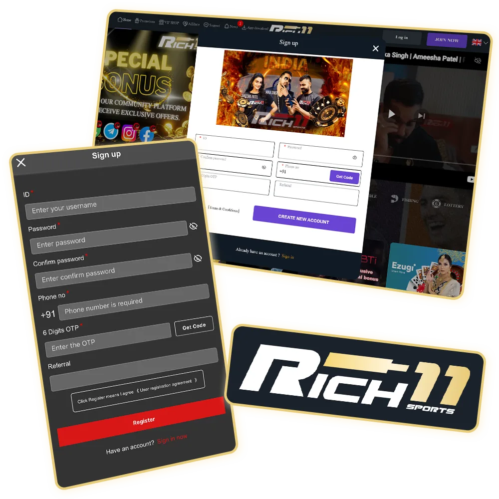 Join Rich11 Casino and get a chance to win at your favorite games.