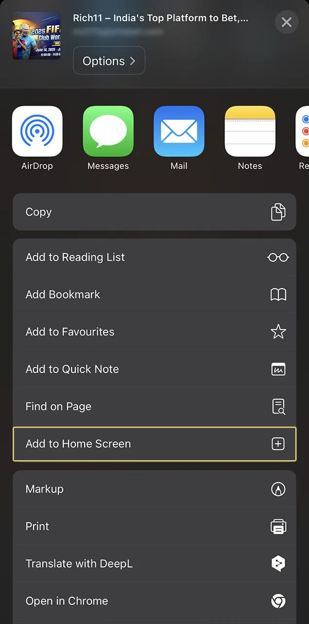Learn how to get quick access to your favorite Rich11 Casino on your device.