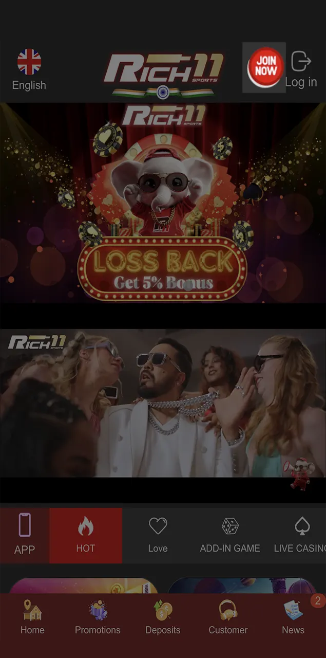 Become a member of Rich11 Casino which is loved by thousands of gambling fans.