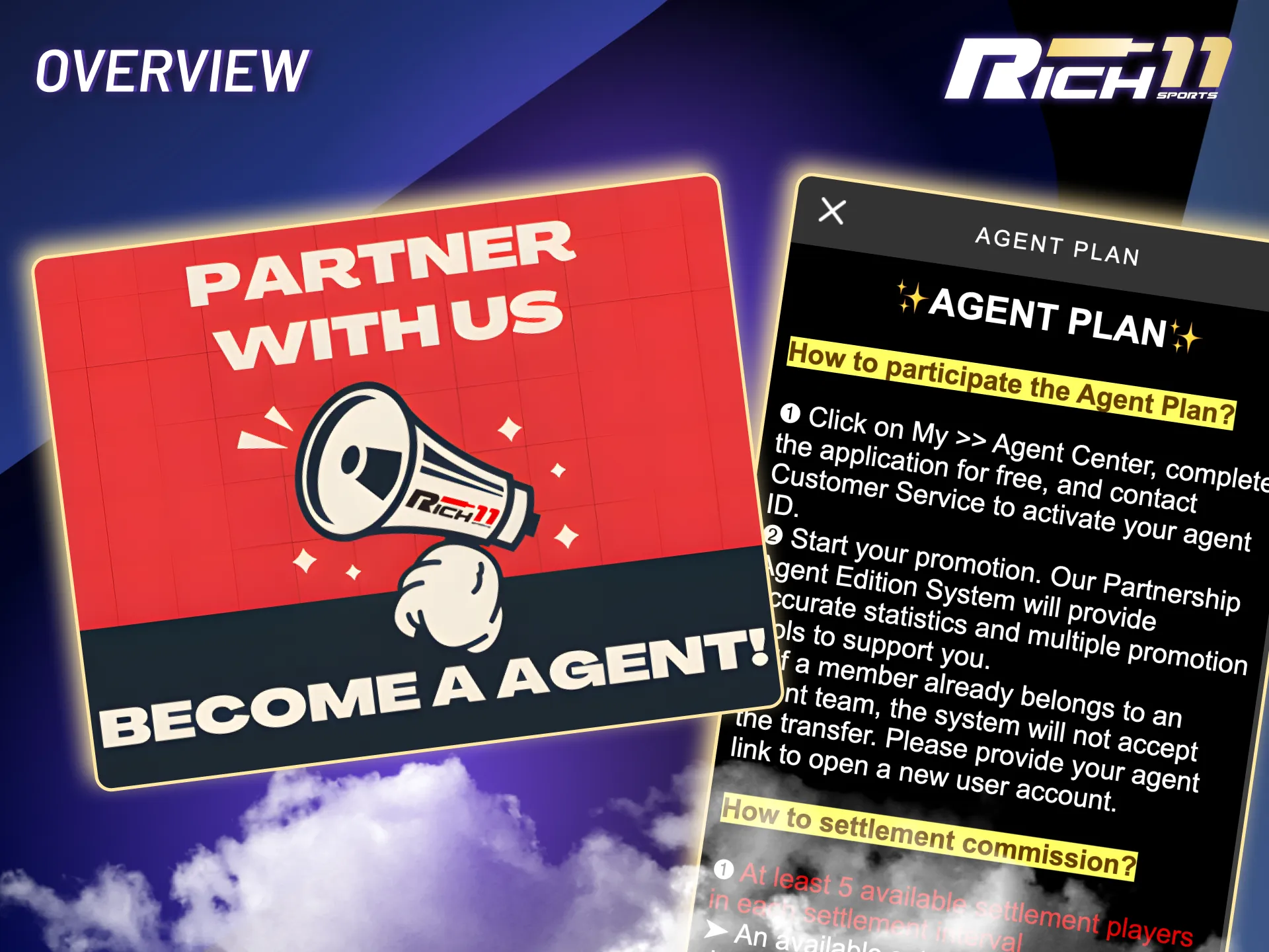 Join Rich11’s Affiliate Program and earn via CPA or RevShare models monthly.