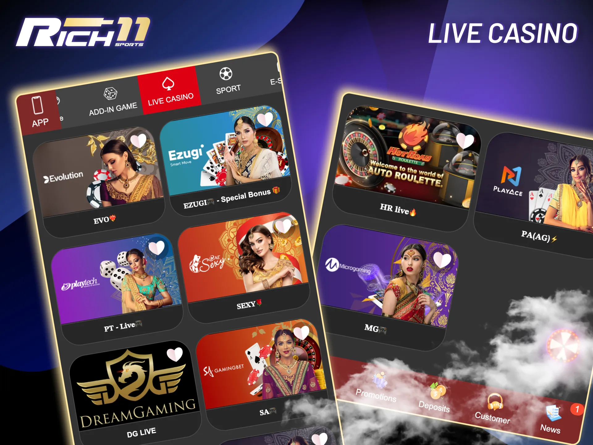 Rich11 live casino brings real hosts, unique rules, and thrilling bonus rounds.