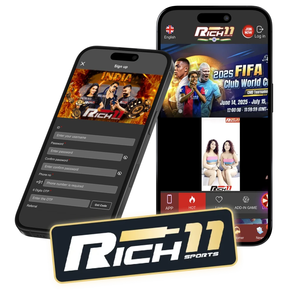 Try the app for quick access to games at Rich11 Casino.