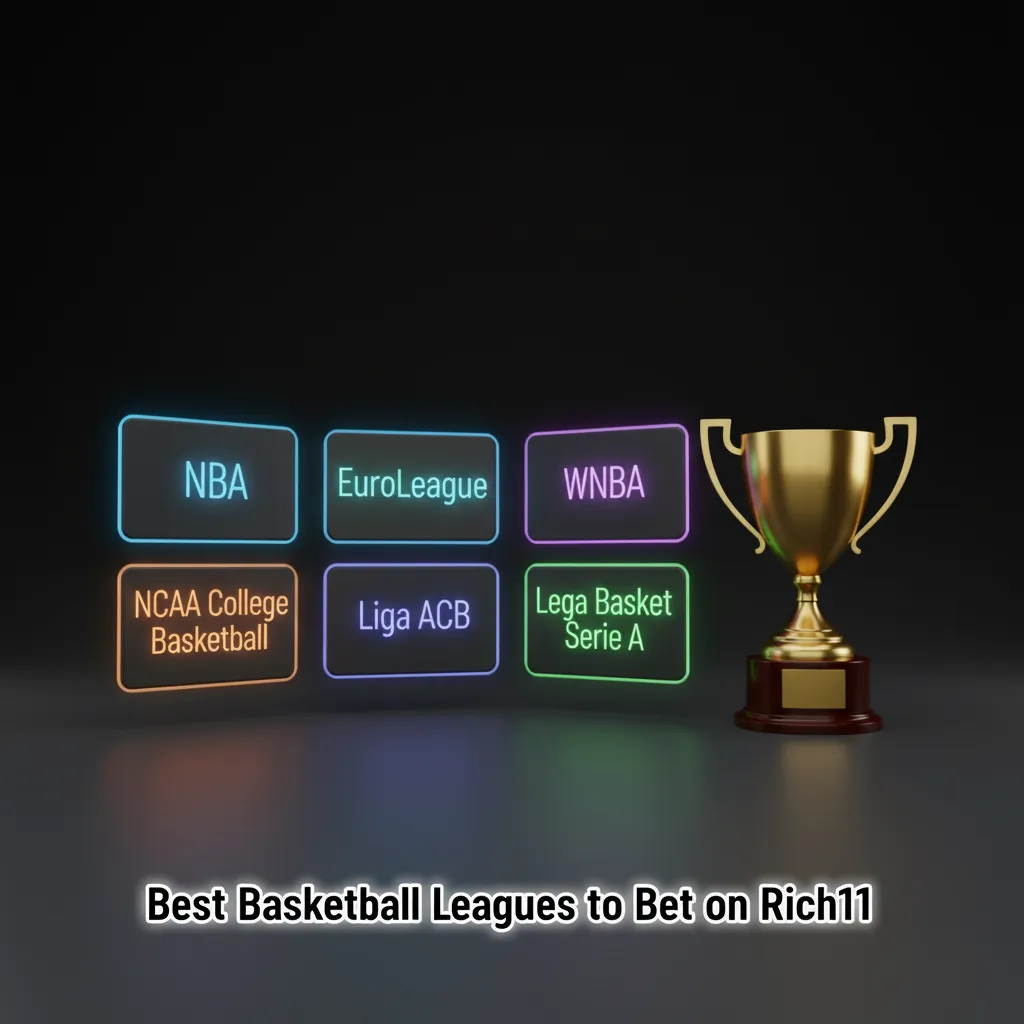 Rich11 basketball betting: NBA, EuroLeague, FIBA, Olympics, WNBA, NCAA, NBL, Liga ACB markets, live and pre-match.