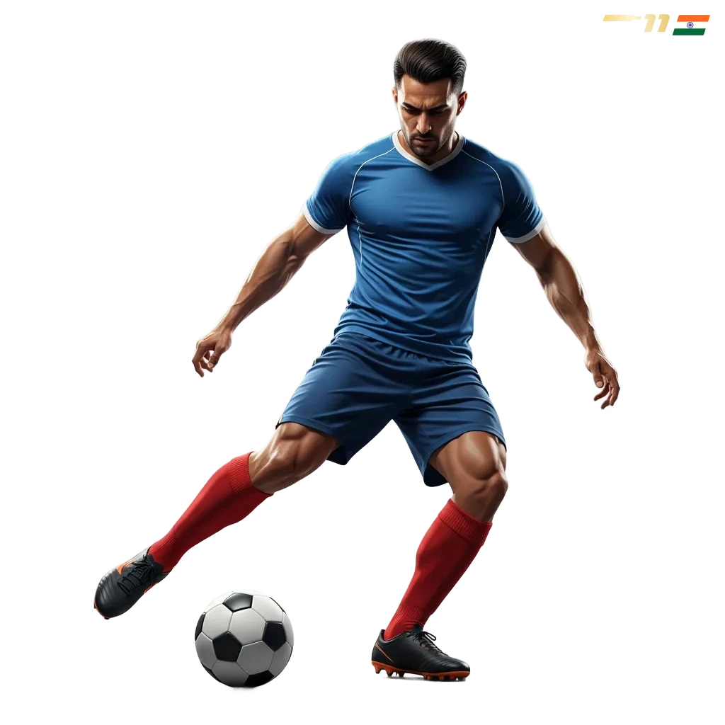 Rich11 football betting app in India showing live odds, mobile bet slip, leagues, and ₹10,000 welcome bonus banner.